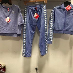 NWT 3pc set KAPPA Top, Hoodie & Jacket M